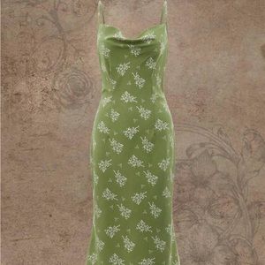 Green fairy summer dress